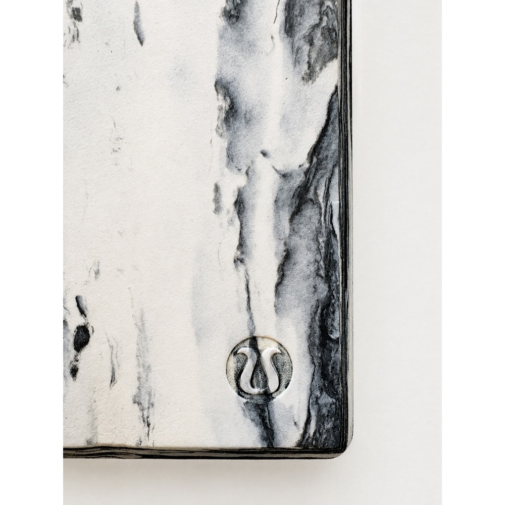 lululemon Yoga Block Black White Marble Print Pilates Fitness Exercise